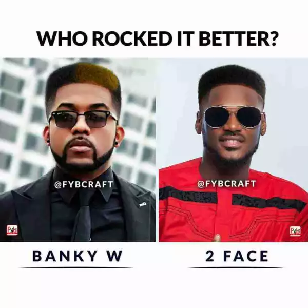 Banky W Vs 2face Vs Tiwa Savage: Who Rocked This Haircut Best? (Photos)